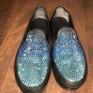 Gucci Crystal Slip on flats